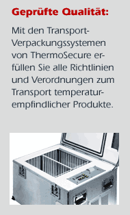 Richtlinienerfüllung im Versand temperaturempfindlicher Produkte durch Verpackungssysteme von ThermoSecure